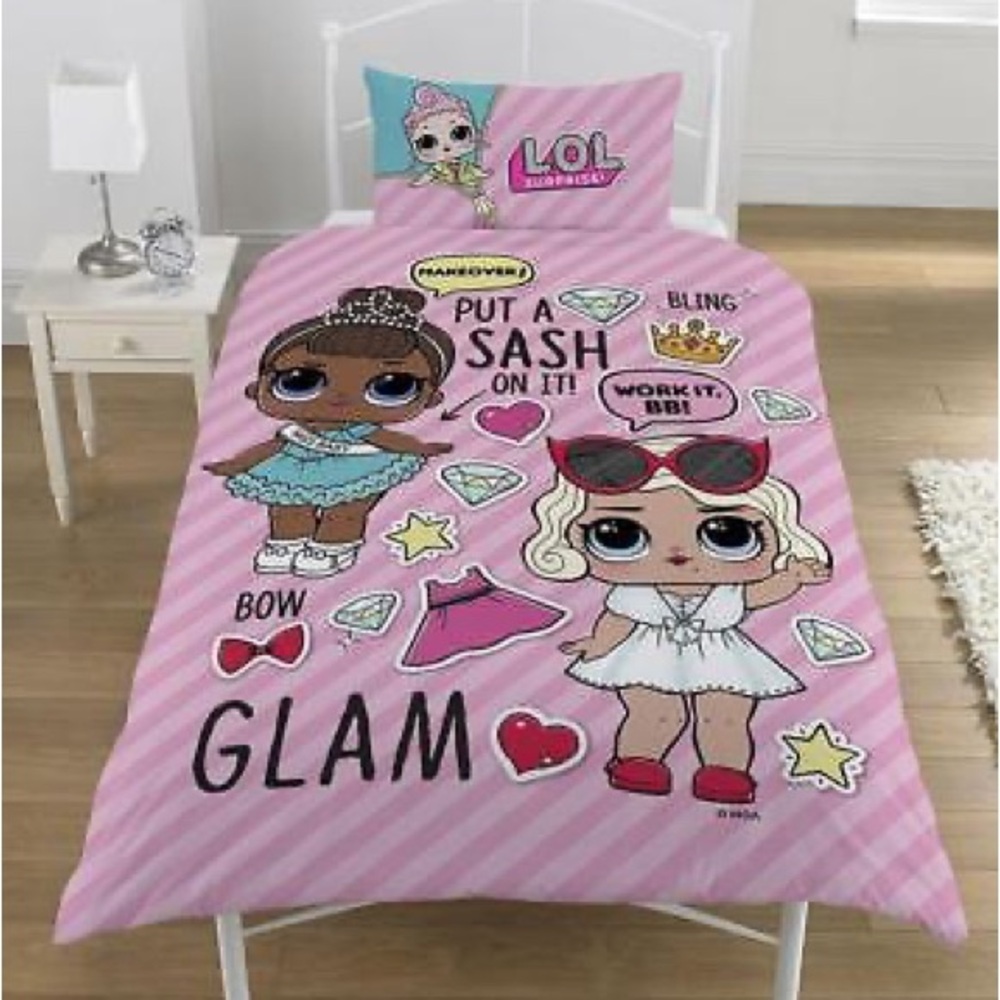 L.O.L. Surprise Doll Duvet and Pillow Cover Set